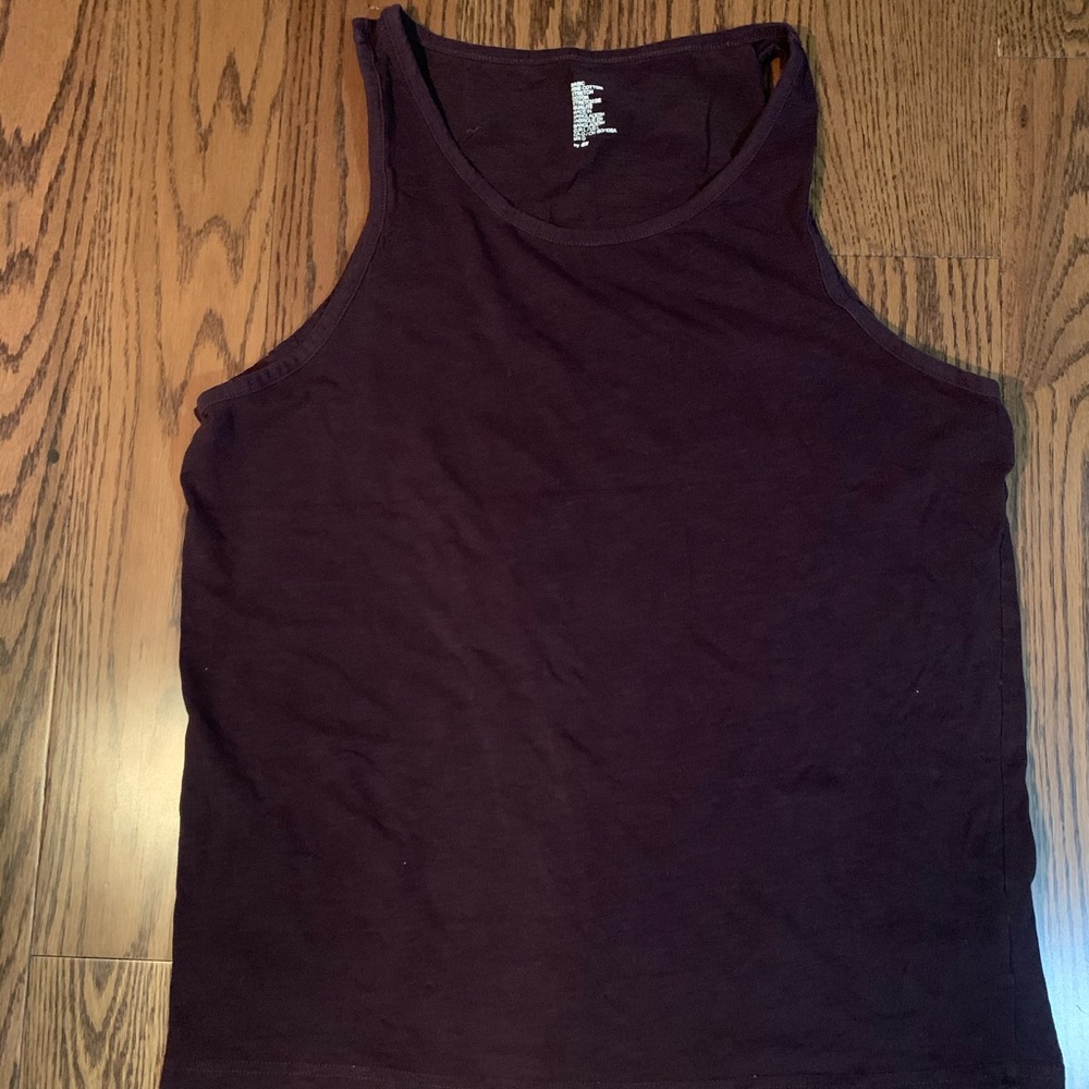Dark burgundy tank top H&M Large